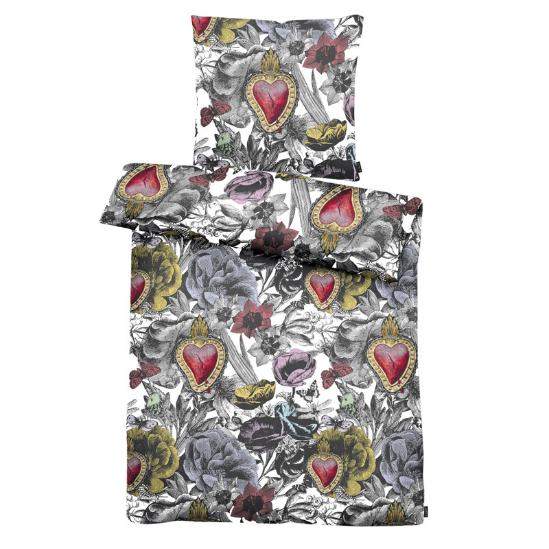 Floral Duvet Cover Set with Pillowcases, 155 x 220cm Duvet Cover + 1 Pillowcase
