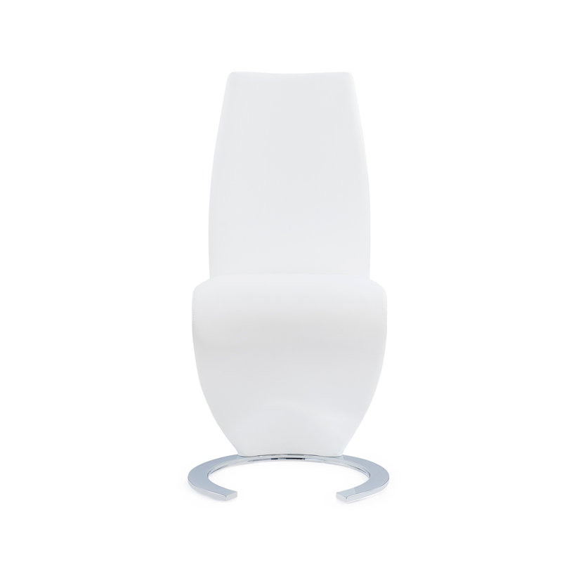 Sleek & Chic Modern Dining Chair, White