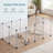 47.2" Small Pet Playpen with Transparent Panels
