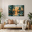 USA State Florida Blue Metal Wall Art-176702078