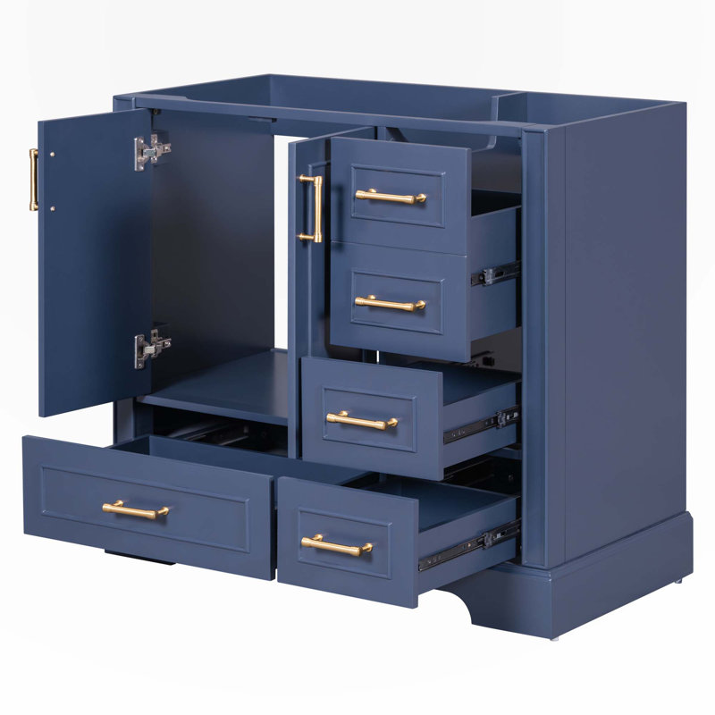 Base de meuble-lavabo simple Sydonie 35,40 seulement, Bleu marine