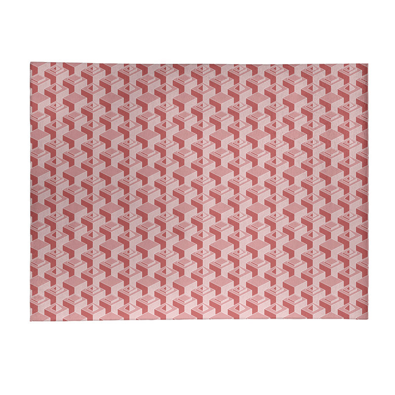 Tapis rose clair/rose foncé skyscrapers classic, Rectangle 9 pi x 12 pi