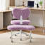 Fauteuil de méditation moderne plus avec pattes croisées, roues et tabouret réglable-483927904-483927906