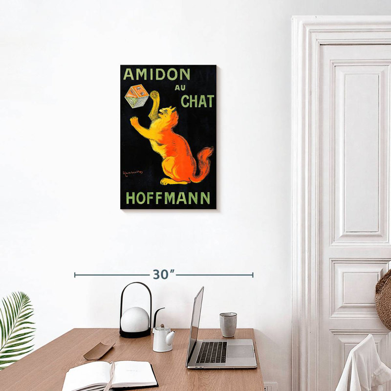 Brampt Amidon Au Chat, H 24 po x l 16 po
