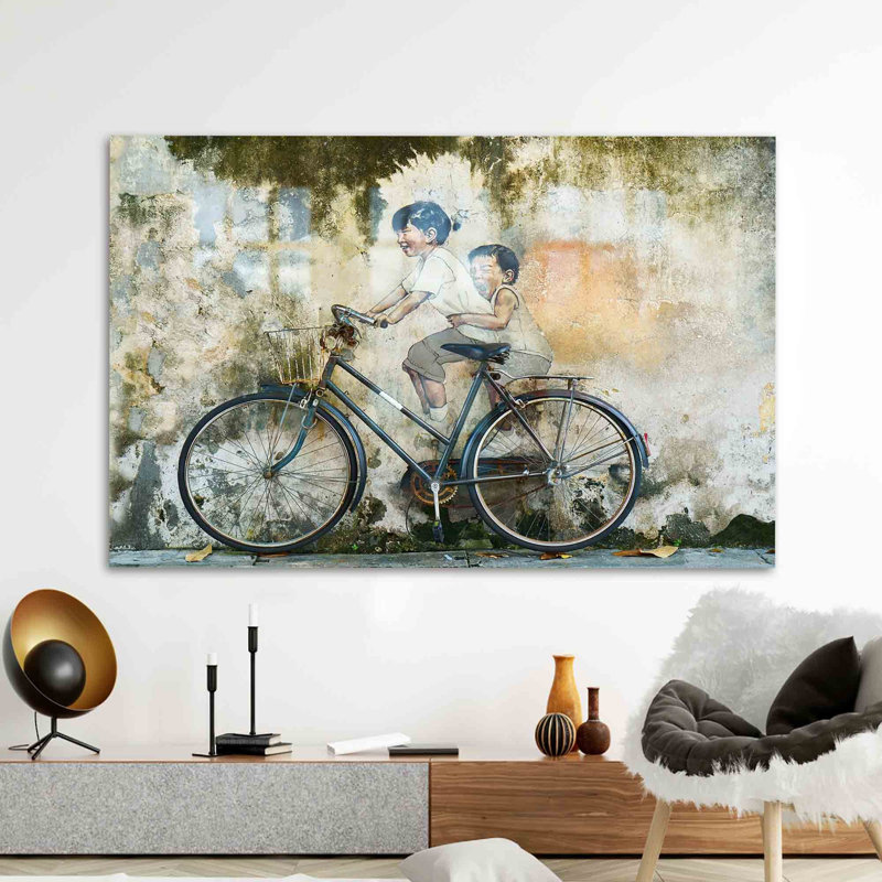 Art mural graffiti abstrait moderne sur verre trempé pour décoration murale contemporaine, H 47,2 po x l 70,9 po