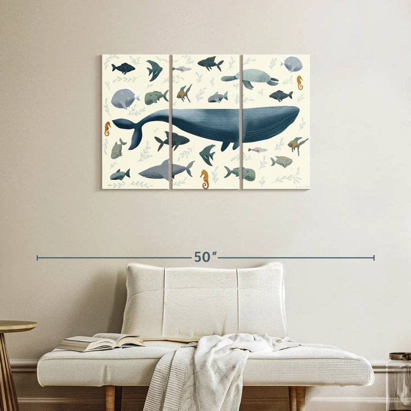 Brampt Sea Animals, H 24 po x l 38 po