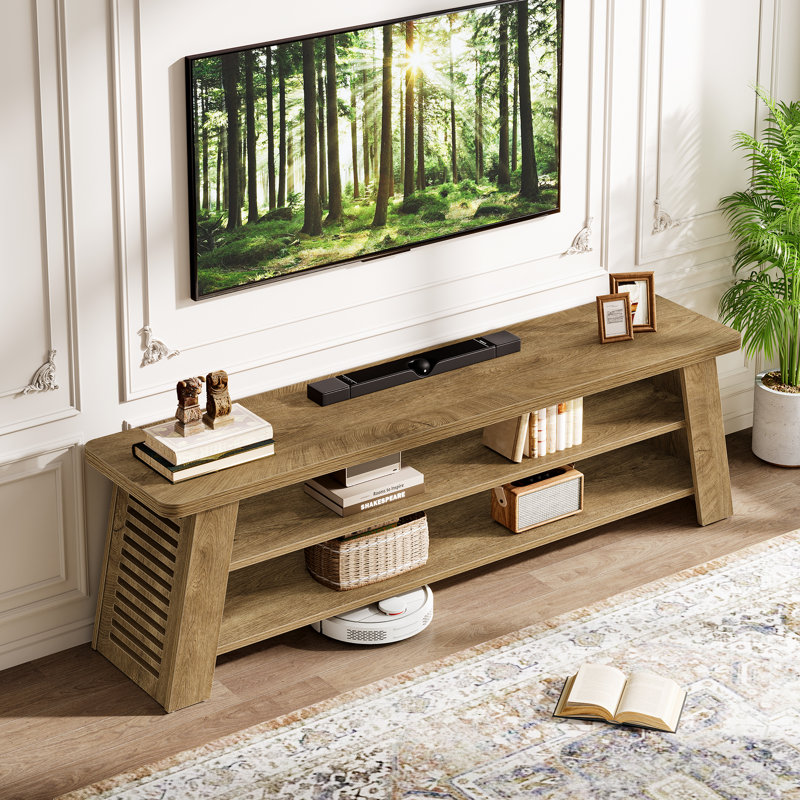 3-Tier TV Stand with Storage Shelves