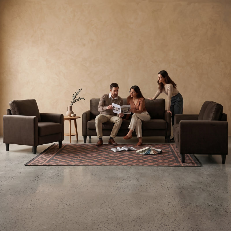 Lidio large, Velours brun
