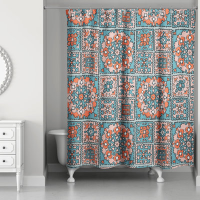 Rideau de douche simple patchwork Hanner