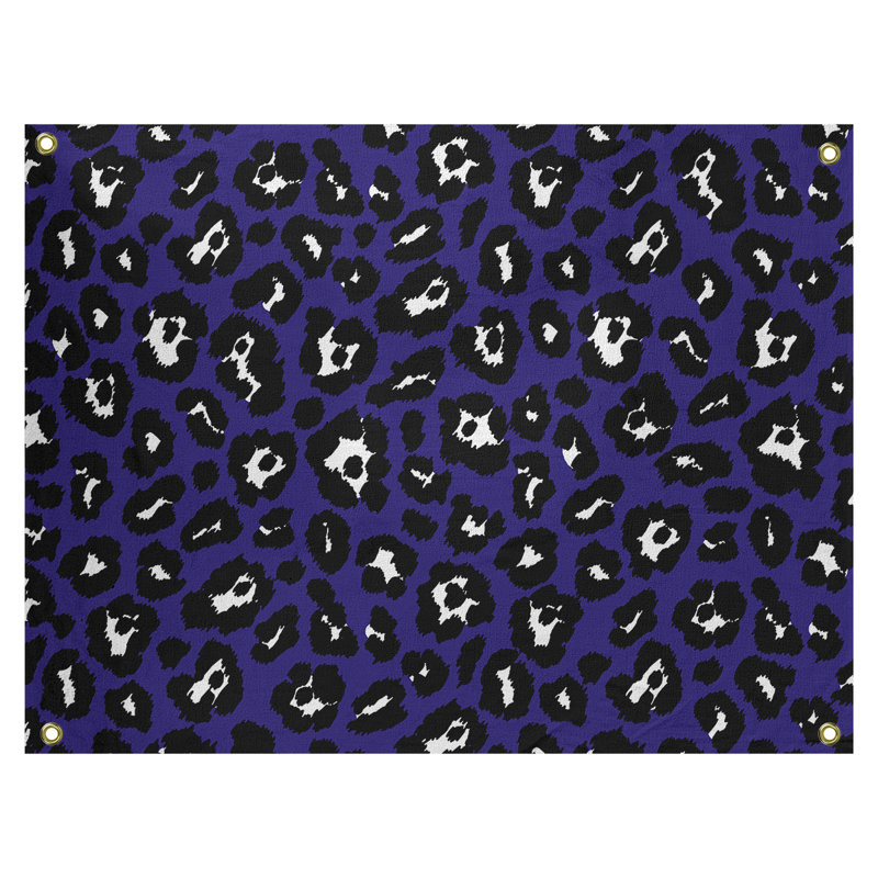 Tapisserie de football en polyester Baltimore, H 26 po x l 36 po, Mauve/blanc