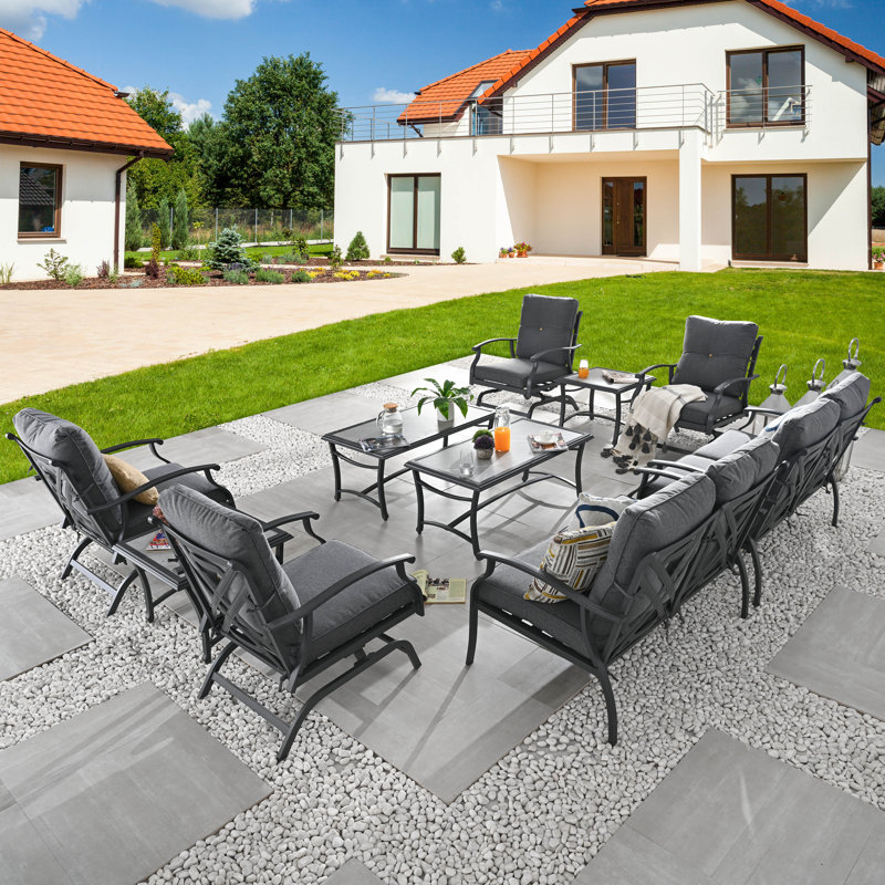 10-Piece conversation set, Dark Gray