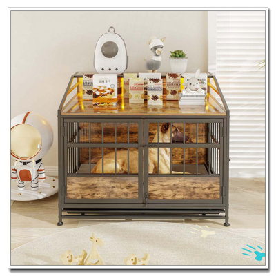 Chenil d'intérieur en bois multi-fonctions