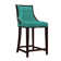 Upholstered Counter Stool with Solid Wood Frame