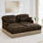 Modern Sofas, Leopard Chenille Modular Loveseat, Spacious Home Lounge