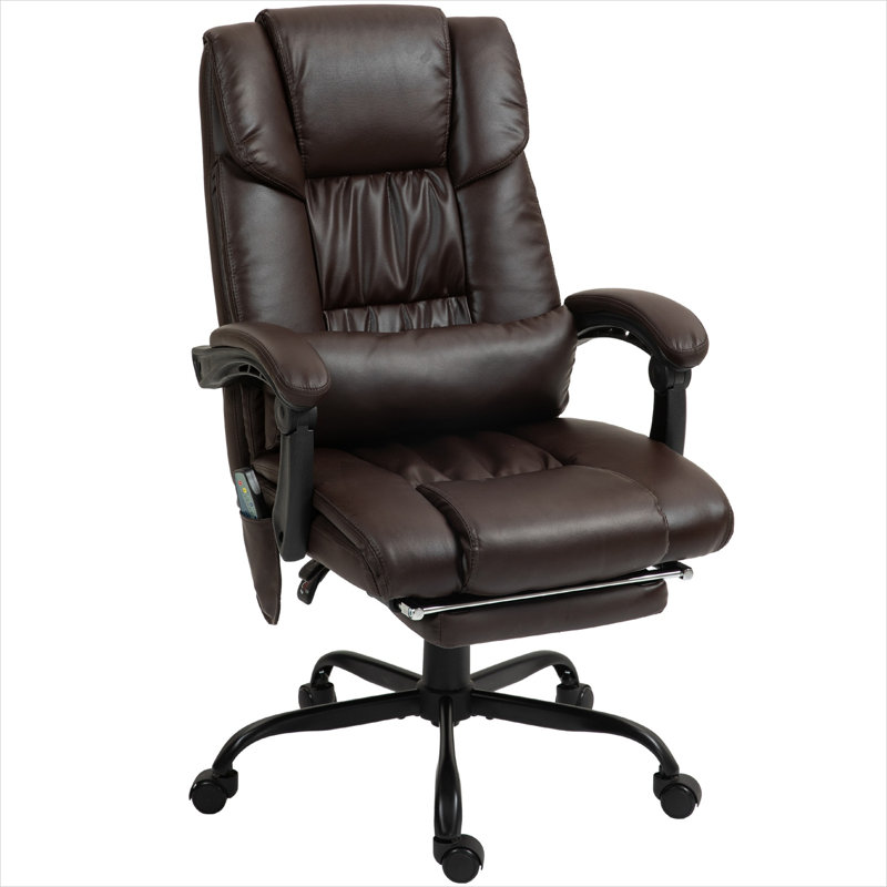 Chaises de bureau télécommandées brunes, 74,9 x 66 x 121,9 po, avec conception réglable