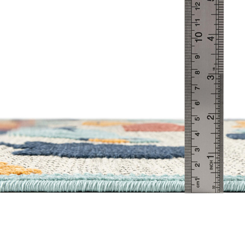 Medway Indoor/Outdoor Rug White, Rectangle 9' x 12'