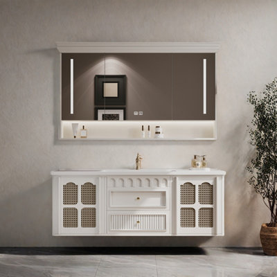 Armoire de salle de bain style français de luxe rétro