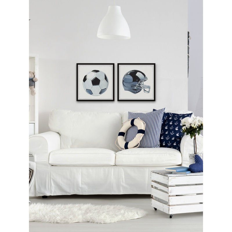 «Ball Games Diptych», art encadré 2 pièces, H 12 po x l 12 po x P 1,5 po