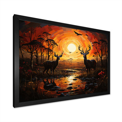 " Deer Vibrant Africa I "