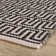 Bradshaw Zipper Black/Ivory Handwoven Cotton Rug