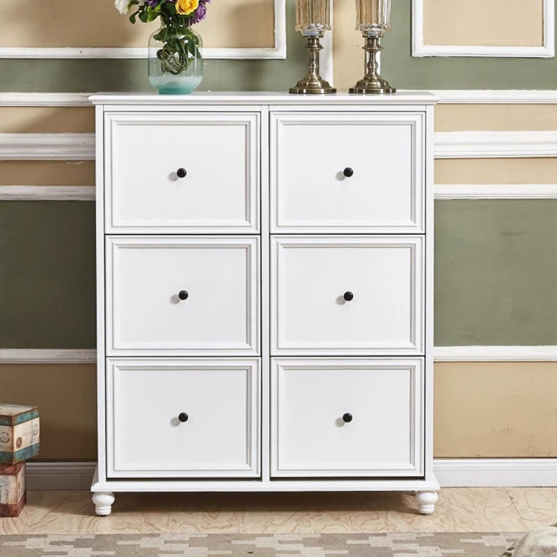 White Solid Wood Shoe Storage Bench, 47.64" H x 47.24" W x 13.39" D, White