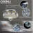 16 Inch 6 Lights Modern Chrome Crystal Flush Mount Chandelier Lighting LED Ceiling Light Fixture Lamp For Dining Room Bathroom Bedroom Livingroom D16" X H9.8"