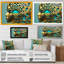 «Visionary Gold and Turquoise Goddess III», reproduction sur toile-87371498-87371504