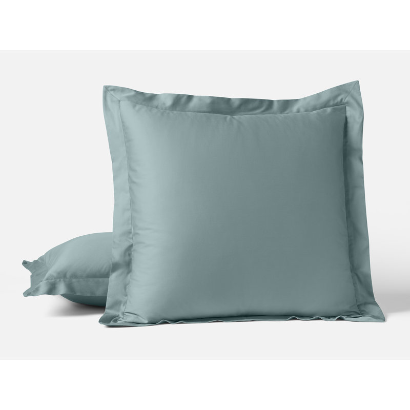 Cloud Soft Sateen Sateen Sham, Euro, Pacific Blue