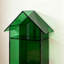 Bibliothèque moderne en acrylique vert-597329298
