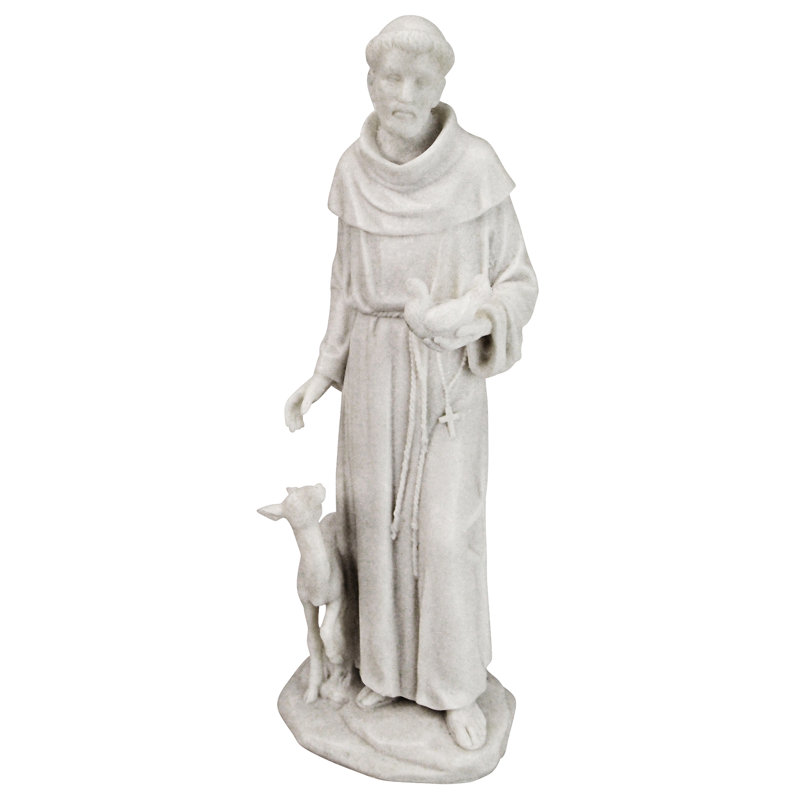 Design Toscano Saint Francis of Assisi Marble Resin Statue & Reviews ...