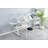 Adjustable Tempered Glass Drafting Printing Table with Chair, Perfect for Artists and Designers, Versatile and Ergonomic Workstation.
