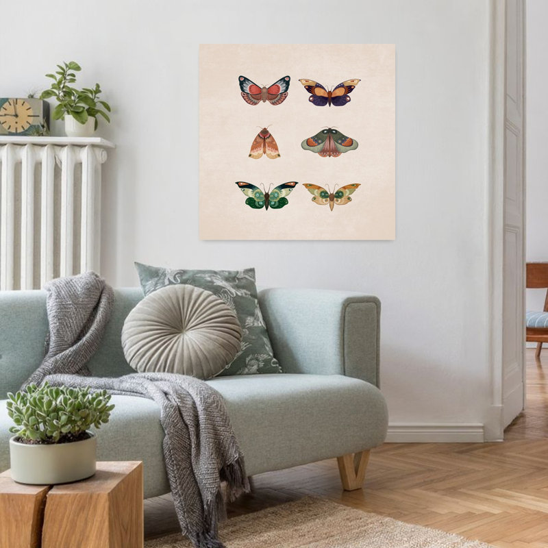 Art mural, papillon, papillon, papillon, H 32 po x l 32 po