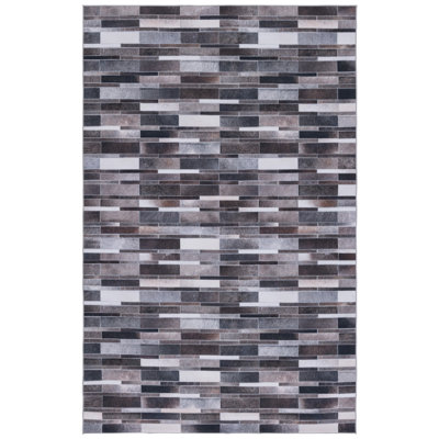 Ashawna Performance Machine Washable Geometric Rug