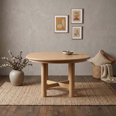 Extendable Oval Dining Table with Removable Leaf and Adjustable Leveling Feet