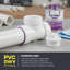 Té de nettoyage 4 po en PVC à évacuation par évacuation en PVC, drain x Hub x FPT blanc, raccord d'évacuation et d'évacuation avec accès au nettoyage, (paquet de 10)