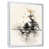 White Floater Framed