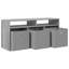 Unfinished TV Stand for TVs up to 42" with Fireplace Included-843836202-842465785