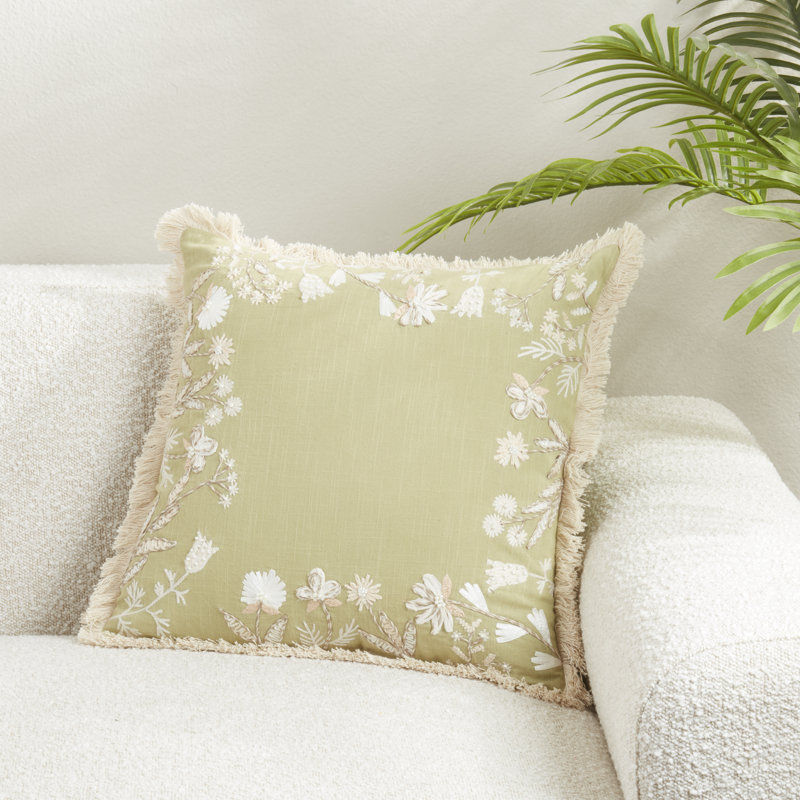 Coussin Graceful, Duvet de canard, Vert