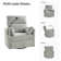 Talana Contemporary 38" Power Rocking Swivel Nursery Recliner with USB