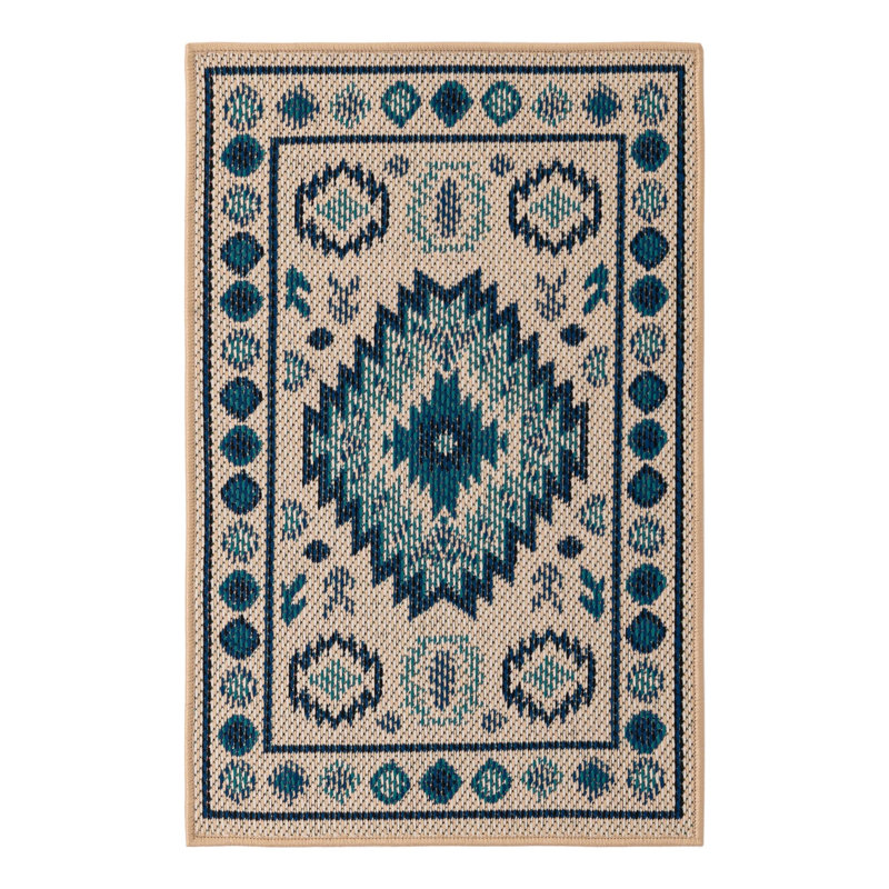 Tapis intérieur / extérieur Marlenia Marlenia, Rectangle 2 pi x 3 pi 1 po