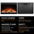 Electric Fireplace Insert With Touch Screen, 1500W Freestanding/Recessed Heater With Remote, 4 Flame Colors, 5 Speed/Brightness Levels, Timer, Overheat Protection, For Living Room, Office-509598136