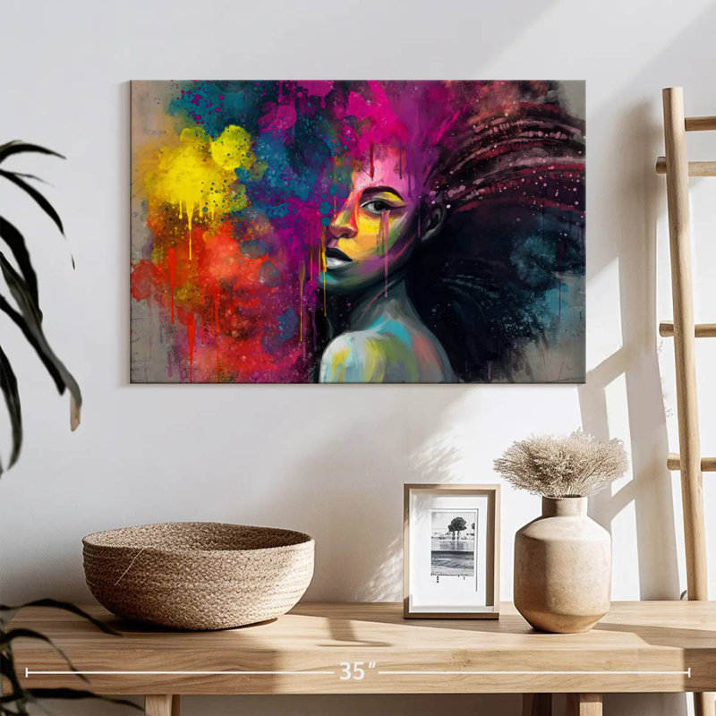 Leisha African Vibrance, 16" H x 24" W