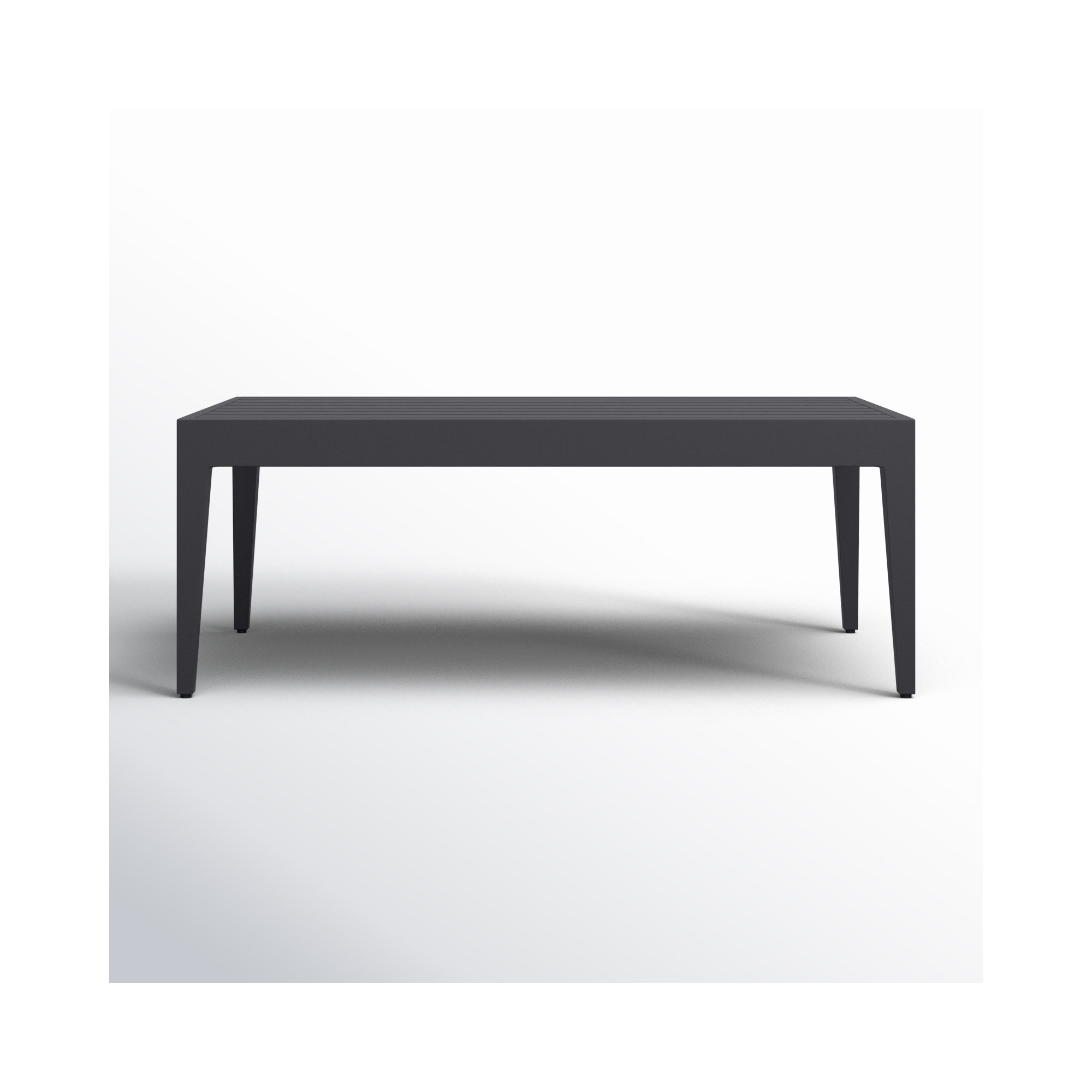 Whitman 47.3'' Metal Outdoor Coffee Table, Gray