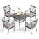 Arlane Square 4 - Person 37'' Long Dining Set with Cushions