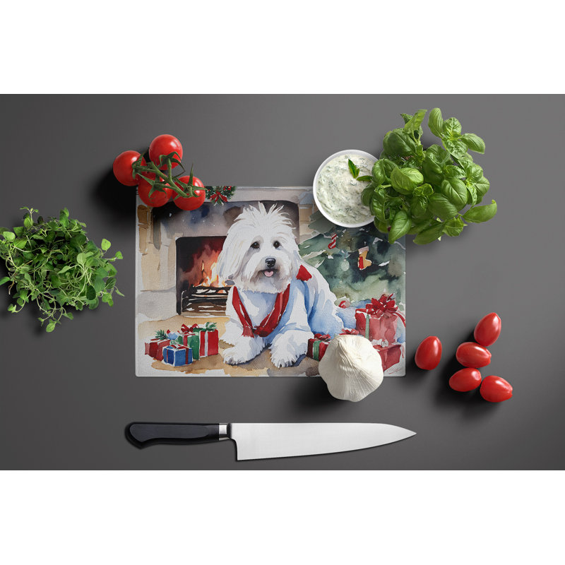 Planche à découper en coton Coton De Tulear