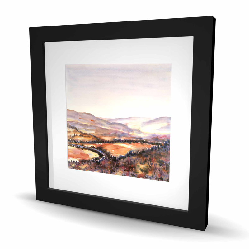 Canadian Forest - Mauve Paysages, reproduction encadrée, Noir, H 16 po x l 16 po