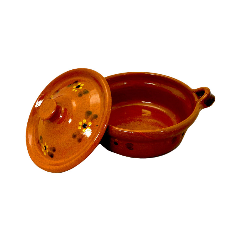 Ancient Cookware 1 Quarts Terracotta Round Dutch Oven