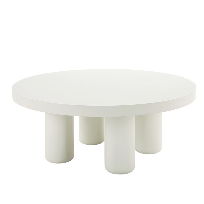 Loanna White Finish Coffee Table