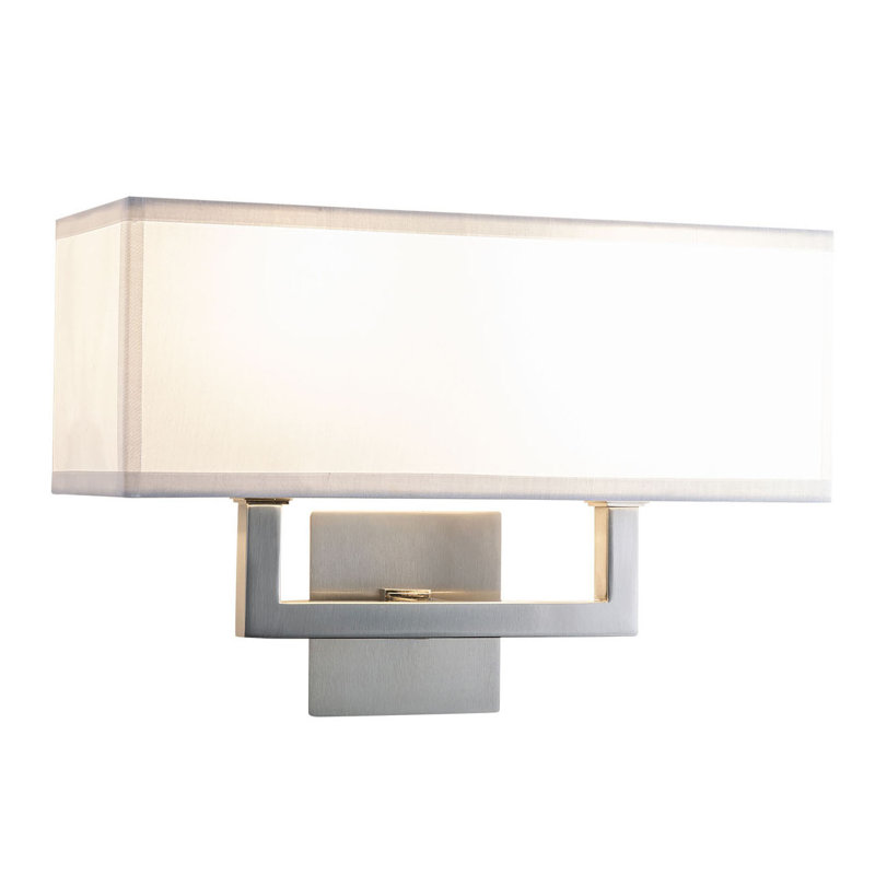 Harland Aluminium Flush Mounted Sconce, Brushed Nickel