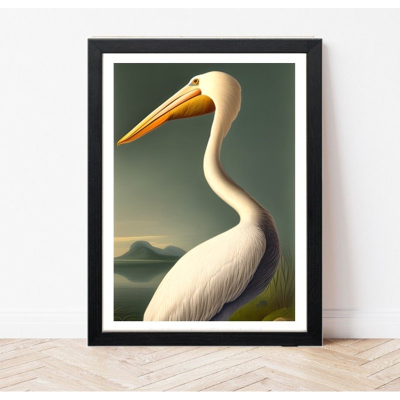 Vintage Pelican Print - Exotic Bird Wall Art - Wildlife Picture - Wild Bird Illustration